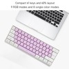 Gaming Keyboard USB 61 Keys RGB Backlit Ergonomic Contrast Color