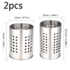 Feelava 2 Pack Stainless Steel Kitchen Utensil Holder for Organizing