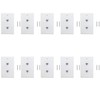 10 Pack 2 Port Ethernet Wall Plate, Cat6 Female to