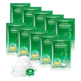 Hyaluronsäure Collagen Maske Tuchmasken Gesicht,feuchtigkeitsspendende Hyaluronsäure Maske Skincare Koreanische kosmetik Face Mask Inhaltsstoffe für alle Hauttypen (Niacinamid)