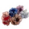 Leadigol Elegant Simple Korean Style Headwear Hair Scrunchies Rose Flower