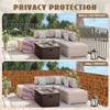 KOIUEYW Bamboo Reed Fencing, Light Russet Bamboo Screens Outdoor, Decorative