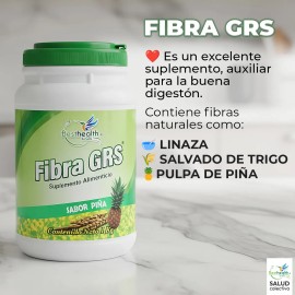 Fibra GRS 1 Kg Best Health Auxiliar para una Digestin Saludable Fibra Natural con Linaza molida, salvado de trigo y pulpa de pia                      