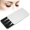 3Pcs Eyelash Extension Tweezers Set Silver Mirror Light DolphinShaped Easy
