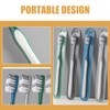 4pcs Hard Bristle Toothbrush for Men Portable Manual Travel Brushes