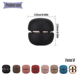 Hysgscwd 8Pairs Magnetic Hijab Pins, Multicolor Hijab Magnetic Pins, Small Strong Hijab Magnets, Multi-Purpose No-Snag Scarf Magnetic Clasp Pinless Brooch for Women Shawl Scarves Clothes Dress Shirts