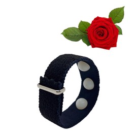 Adjustable Aromatherapy Acupressure Band - Rose Essential Oil Scented Wristband for Stress Relief, Relaxation, and Emotional Wellness (XS 6, Rose)
