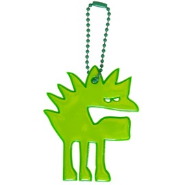 Glimmis Grimmis Risatoft Angry Green GR Scandinavian Reflector Reflective Key Chain Retroreflective Material