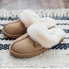 Dearfoams womens Fireside Sydney Shearling Indoor/Outdoor Water Resistant Scuff Slipper,