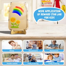 Bemaystar Reward-Jar:Classroom Reward Jar for Kids, Behavior Reward Chart for Girls Boys, Behavior Training Classroom Home(45 Charms）