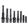 Kumbala 8Pcs Socket Adapter Impact Hex Shank Drill Bits Power