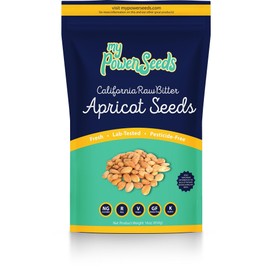 Certified Seeds by My Power Seeds (1 pound bag) | Natural Source of Vitamins & Minerals - Raw - 100% Non GMO, Vegan, Gluten Free (Apricot Seeds)