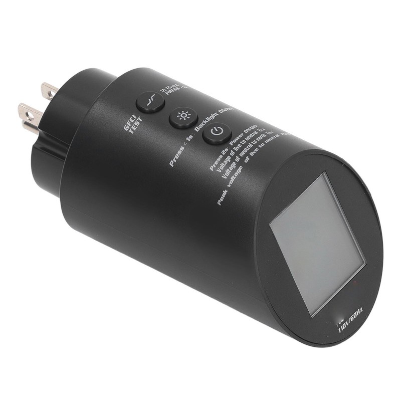 Outlet Tester Digital Display 3 Prong Electrical Receptacle Detector Socket