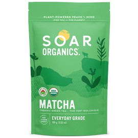 Soar Organics - Organic Japanese Matcha Green Tea Powder - Everyday Grade - First & Second Harvest Blend (100 g)