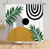 ChloropLastid Boho Shower Curtain Mid Century Shower Curtains Geometric Modern