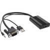 InLine® Converter VGA + Audio to HDMI, Input VGA and