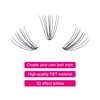 Cluster Eyelashes, Individual, 10 Roots, 0.07mm C-curl, 10mm, Medium Length,