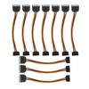 10 Pack SATA Cables 15 Pin 90 Degree Male to