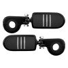 YHMTIVTU Black 1 1/4" 32mm Engine Guards Highway Foot Peg