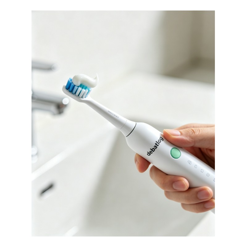 Debatlog Limited Simple Clean Electric Toothbrush – White, 3 Modes,