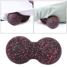 Peanut Massage Ball, Massage Ball 24x12cm EPP Sports Massager Fitness Yoga Ball Massage Acupuncture Points Massaging Equipment for Massaging Neck, Arms, Calves (Red and Black)