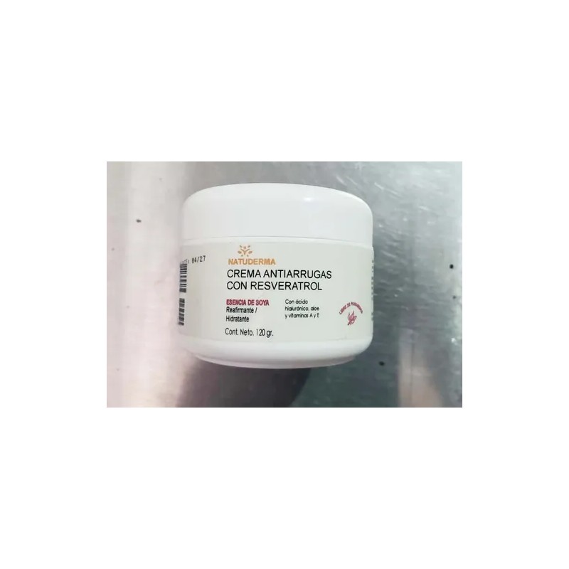 Crema Facial Resveratrol, Aceite De Soya, Aceite De Coco