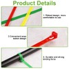 Pack of 100 Reusable Cable Ties, 300 x 7.5 mm