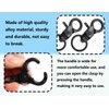 KAPSING Pack of 10 Swivel Snap Carabiners, Metal Key Ring