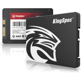 KingSpec SSD 512GB SATAIII 6Gb/s 2.5" Internal SSD Max Read: 570MB/s (R:570MB/s, W:540MB/s) 3D NAND SATA SSD 3 Years Manufacturer's Warranty