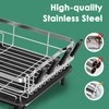 MOUKABAL Dish Drying Rack - Stainless Steel Dish Rack, Dish