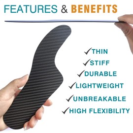 Morton's Extension Orthotic,Carbon Fiber Insole,Rigid Foot Support Insert for Morton's Toe,Turf Toe,Hallux Rigidus,Arthritis,1 piece 28.5cm(men size 12/Women 13)