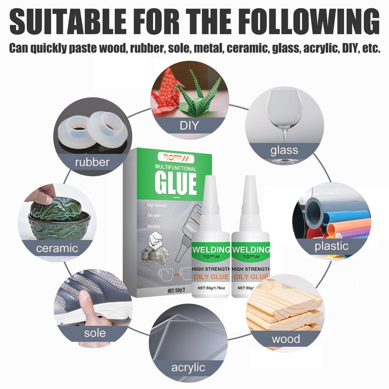 2 PCS Oily Glue Welding High-Strength Oily Glue All Purpose