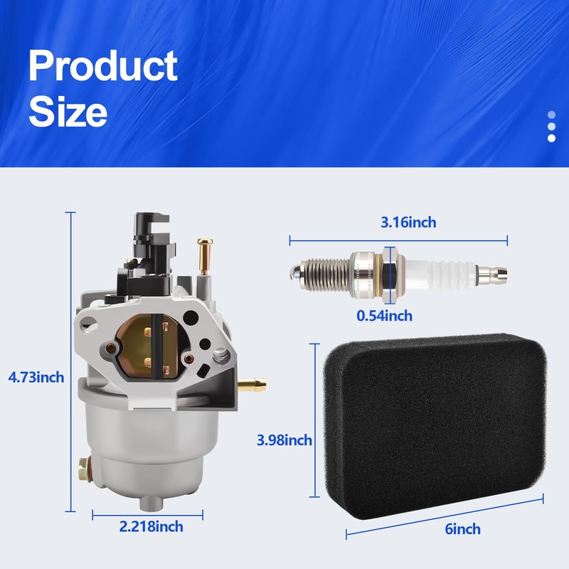 Carburetor Kit wtih Air Filter Compatible with DeWalt DXGNR7000 7000