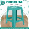 Leinuosen 6 Pcs Plastic Stool for Classroom 18 Inch Stackable