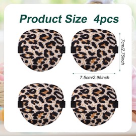 4 Uds Parches para Ojos Adultos y Adolescentes Estampado de Leopardo Cómodos Parches para Ojos para Ojos Izquierdo Derecho Niños para el Período Recuperación Cirugía Cosplay