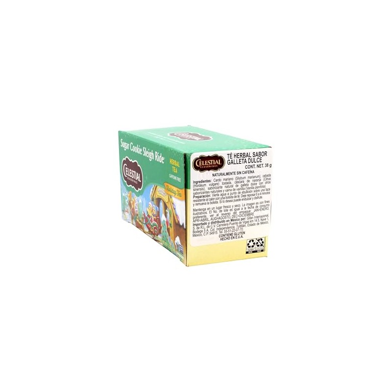 Celestial Seasonings Sugar Cookie Sleigh Ride Tea Bags, 20 ct