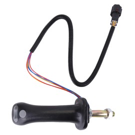 Excavator Joystick Handle 218-6118 CA2186118 Fit for Caterpillar Skid Steer Loader 216B 216 216B Serie 216B3 226 226B 226B3 2.0L 2.4L Aluminum Alloy 2 Button Handle Excavator Joystick Kit