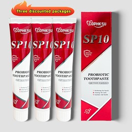 COPHKSU SP-10 Probiotic Toothpaste Dental Clinic 10 years of research and development: oral health management, bad breath killer, ultimate solution for teeth whitening - Specification: 3-pcs