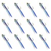 YZD Silverside Minnow Crappie Jig 12pcs (Blue)