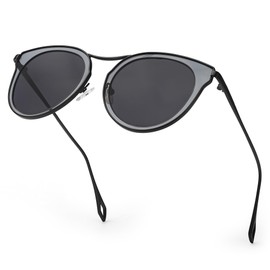 SIPHEW Womens Cat Eye Mirrored Sunglasses Polarized - Trendy Fashion Shades with UV400 Protection for Women