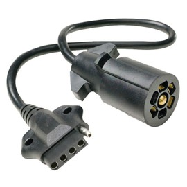 Seachoice Seachoice 13821 7-Way Round to 5-Way Flat Boat Trailer Adapter, 18 Inches