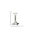 Silver Plated Candlestick ALFORD, Height 15 cm, Silver Plated