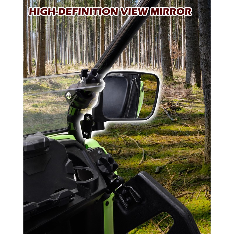 SAUTVS Adjustable Side Mirrors Compatible with Honda Pioneer 520 2021-2025,