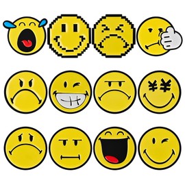 SmileyWorld® Enamel Button Pins with Butterfly Clasp, Happy Smile Face Lapel Pins, Ideal for Backpacks and Garments