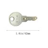 Pitertul 12PCS E114 Key for Toilet Paper Dispensers, Silver, Lock,