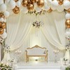 10×12ft Wrinkle Free Ivory Backdrop Curtain for Wedding Parties, 2