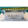 Greenbrier Window Planters Printed "Fleurs & Jardin" Oval Galvanized 11x5x4”