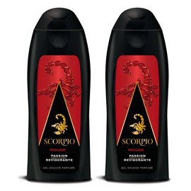 Scorpio - Men's Shower Gel - Red - Bottle 250ml - Pack of 2
