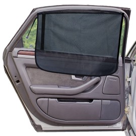 EcoNour Magnetic Car Side Window Sun Shade (2 Pack) | Rear Window Sunshade for Car Blocks UV Rays | Baby Car Shades for Side Windows Ensures Privacy Protection | Baby Car Travel Accessories (26"x19")