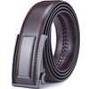 Men’s Belt Beltox Ratchet Dress Leather Buckle Belt Black Brown